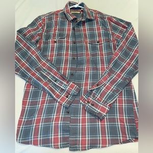 Bass Grey and Red Flannel. Size Small Petite.